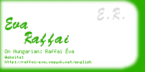 eva raffai business card
