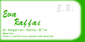 eva raffai business card